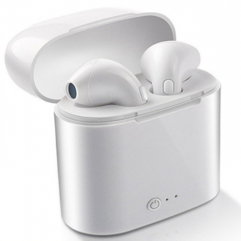 i7S TWS vezeték nélküli bluetooth fülhallgató fehér (BBL) (2)
