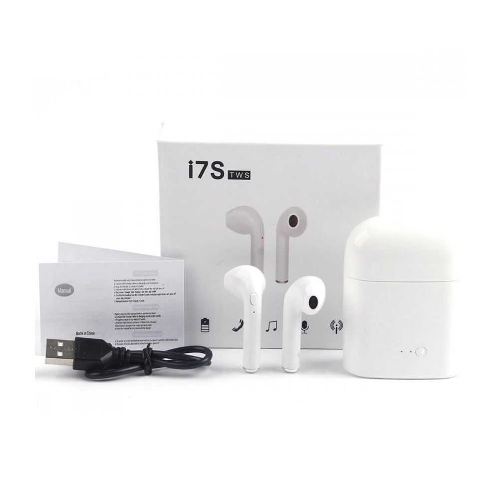 i7S TWS vezeték nélküli bluetooth fülhallgató fehér (BBL)sdfg
