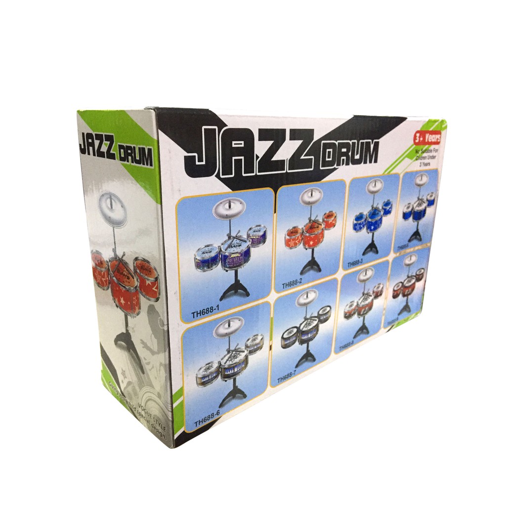 4 részes jazz dob felszerelés gyerekeknek ütővel 2