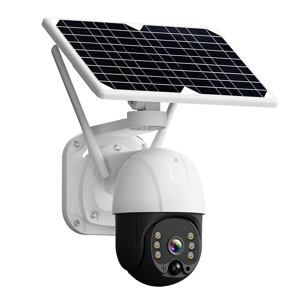 Intelligens Napelemes biztonsági kamera 4G 1080p újratölthető akkumulátoros kamera éjszakai látással, kétirányú PTZ33