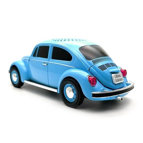 Volkswagen Bogár alakú bluetooth hangszóró és rádió – zenélő retro taxi guruló kerekekkel- 23 cm (1)