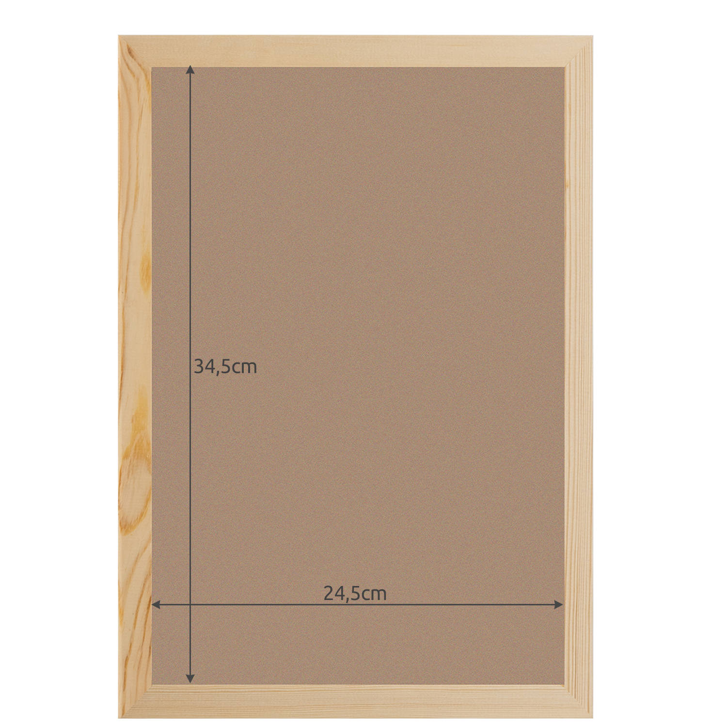 Fenyő képkeret, strasszkő és gyémántkirakókhoz – 24,5 x 34,5 cm, barna szín (BB-19917) (7)