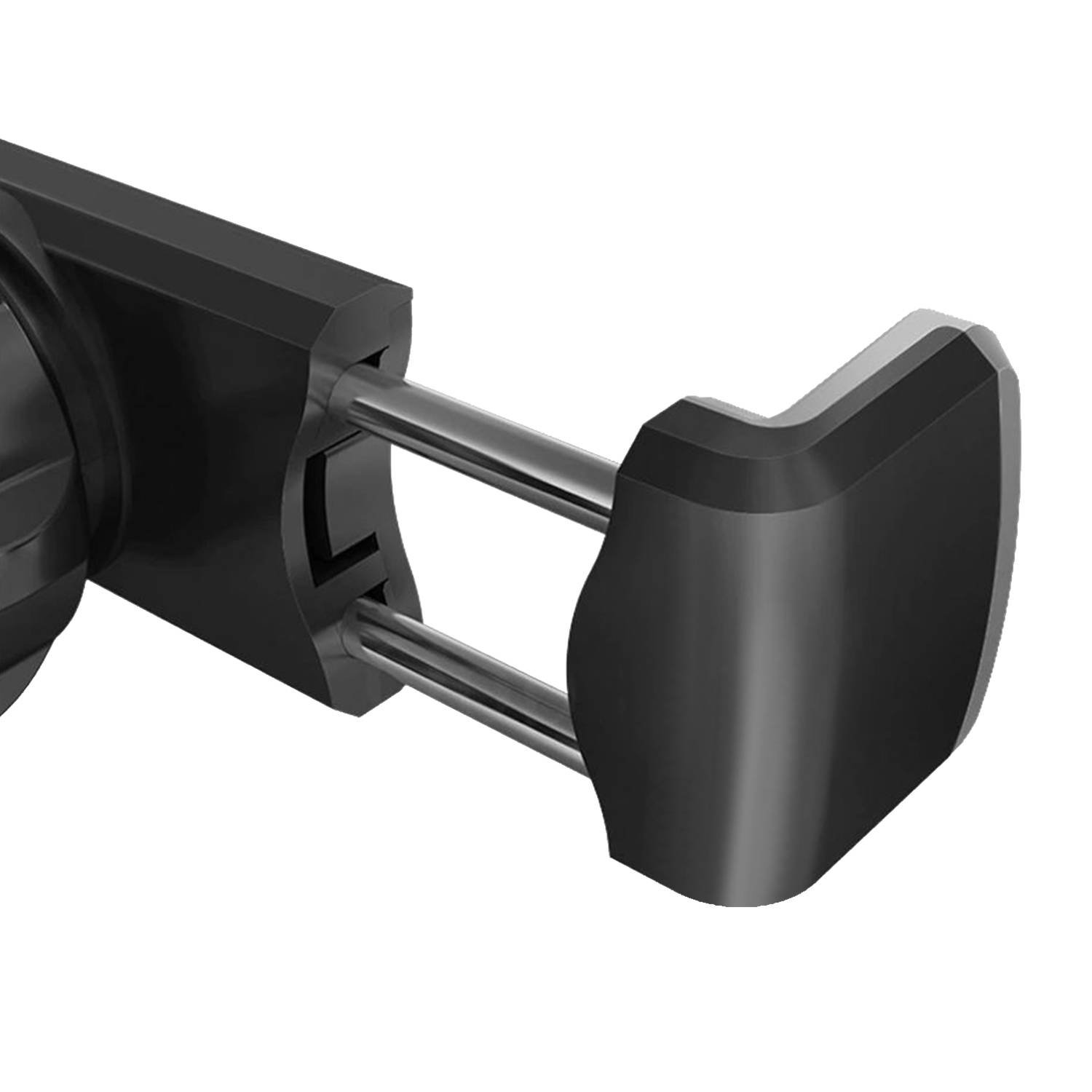 Univerzális 360 fokban forgatható, hőálló és zárható mobiltelefon-tartó autóhoz – fekete (BB-6044) (5)