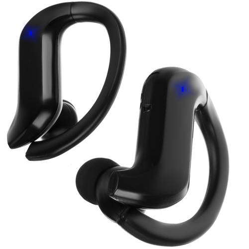 Vezeték nélküli fülhallgató, bluetooth 5.0, LED kijelzővel, beépített powerbankkal, microUSB töltőkábellel – fekete szín (BB-20378) (10)