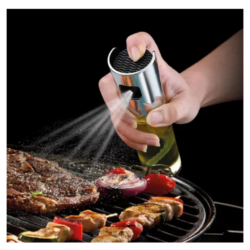 BBQ olaj és ecet permetező adagoló spray – rozsdamentes acél, üveg – 100 ml (BBKM) (5)