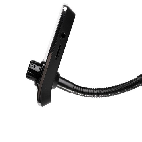 Bluetooth FM transzmitter, autós töltő LCD kijelzővel, flexibilis karral – 2 USB töltő, kihangosító-, és gyorstöltés funkció (BB-14853) (9)