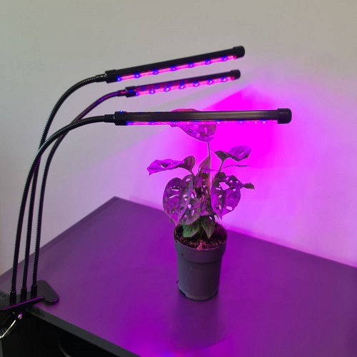 Flexibilis csíptethető-, és állítható 3 karos LED növénynevelő lámpa – 3 világítási móddal, 9 állítható fényerősséggel (BB-19242) (3)