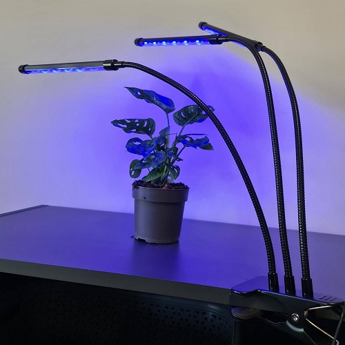 Flexibilis csíptethető-, és állítható 3 karos LED növénynevelő lámpa – 3 világítási móddal, 9 állítható fényerősséggel (BB-19242) (6)