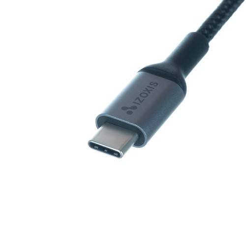 IZOXIS USB 3.0 – USB Type-C – töltő-, és adatkábel PVC bevonattal (BB-18927) (5)