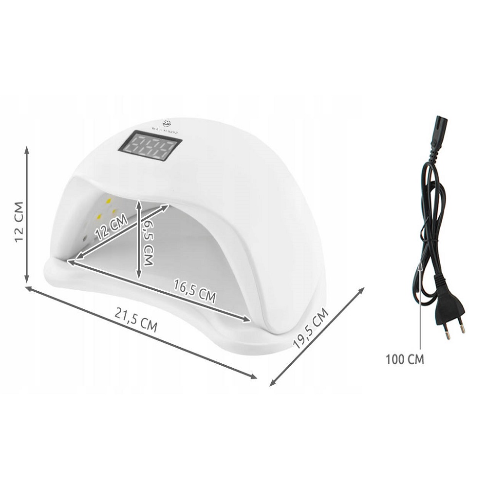 Digitális kijelzős műkörmös LED UV lámpa érzékelővel, időzítővel (BB-6462) (14)