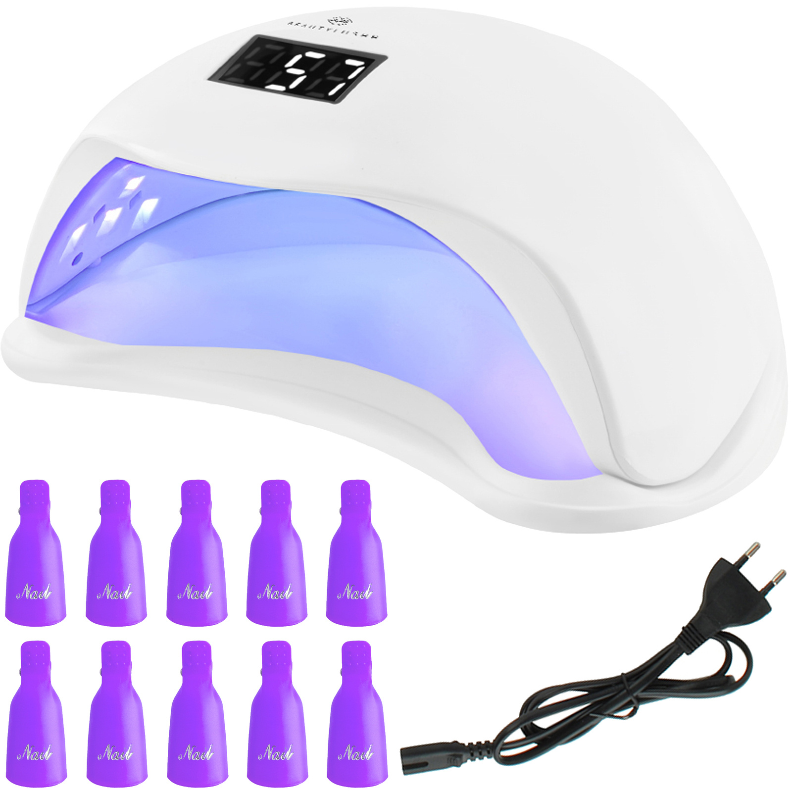 Digitális kijelzős műkörmös LED UV lámpa érzékelővel, időzítővel (BB-6462) (16)